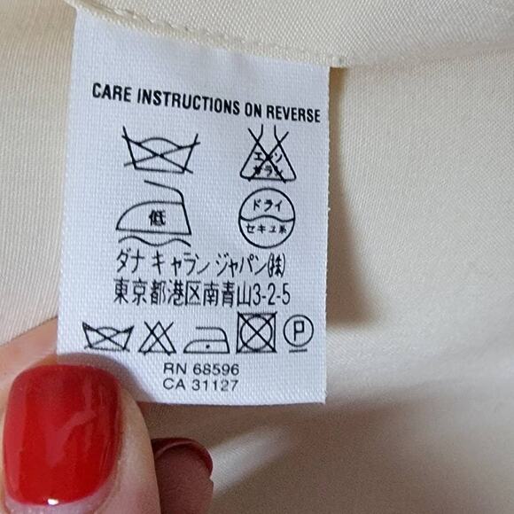 Donna Karan Signature Zip front Silk blend Jacket Size M - Picture 8 of 9